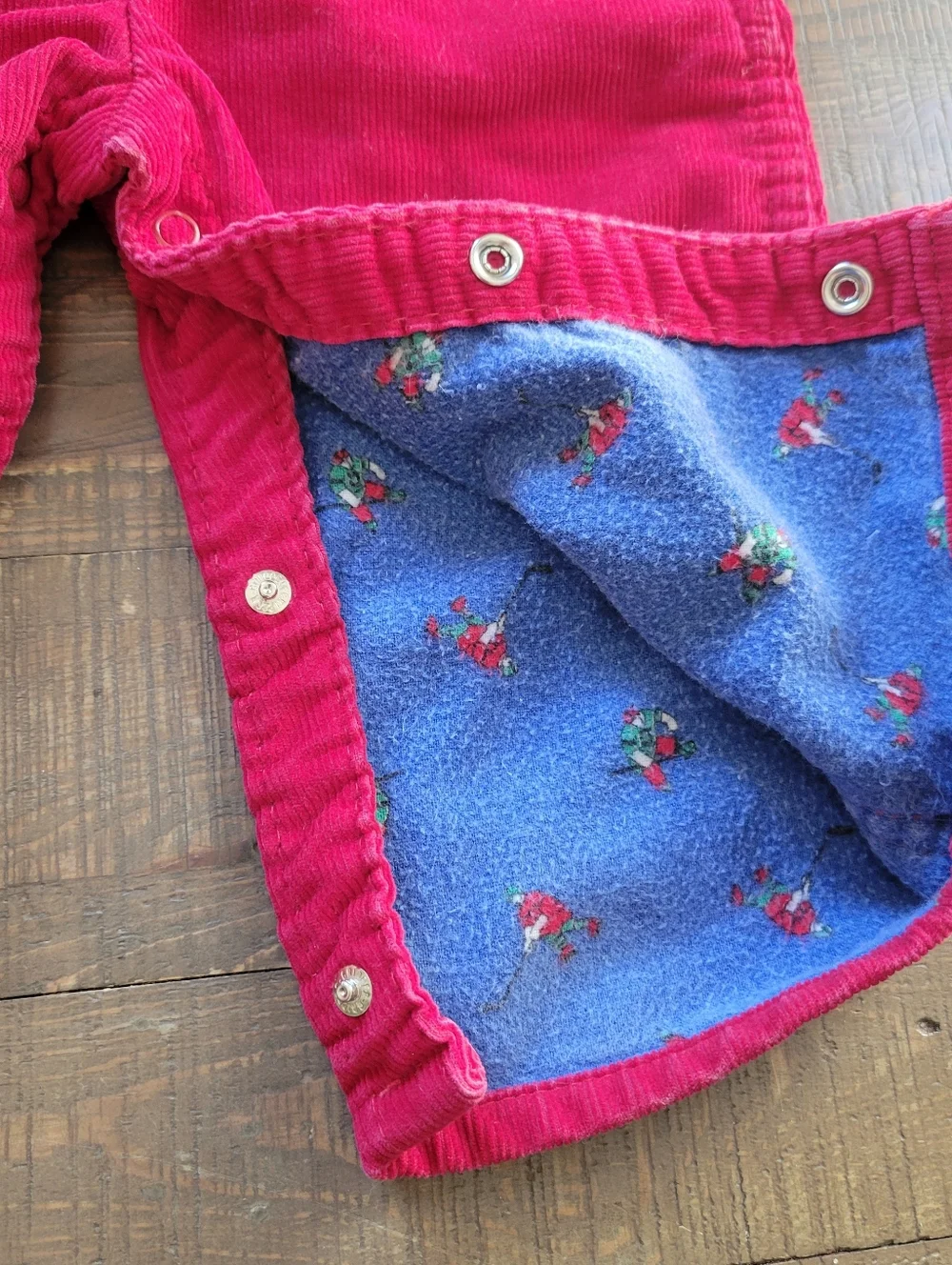 Vintage OshKosh B’Gosh Vestbak Red Corduroy Overalls Made In USA 90s Hockey Line